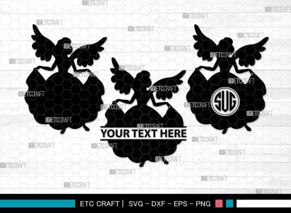 Download Fairy Monogram, Mystical Fai Silhouette - Fairy monogram Collection