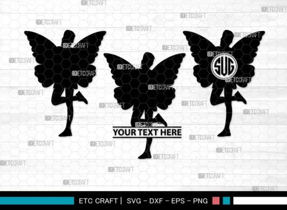 Download Fairy Monogram, Mystical Fai Silhouette - Fairy monogram Collection