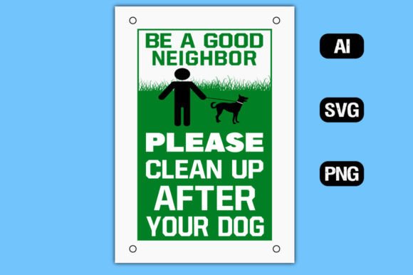 Download Please Clean Up After Dog Sign Board 3 - Premium Bundle