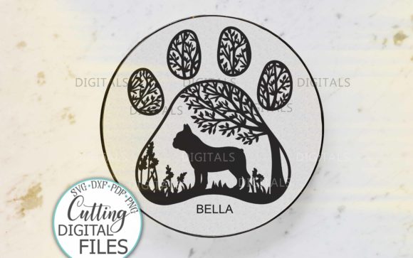Download French Bulldog Paw Dog Sign&nbsp;&nbsp; - Premium Resources
