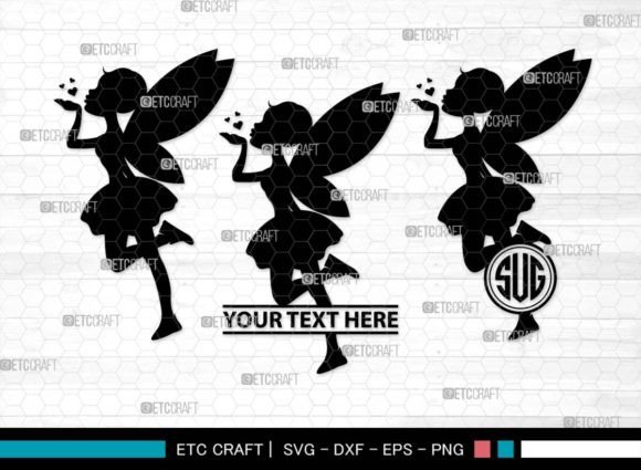 Download Fairy Monogram, Mystical Fai Silhouette - Fairy monogram Collection
