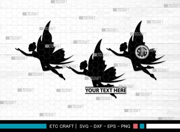 Download Fairy Monogram, Mystical Fai Silhouette - Fairy monogram Collection